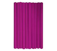 Interdruk - Rollos de papel crepé para niños, bricolaje y decoraciones - Paquete de 10 rollos (50 cm x 200 cm, 28 g/m2) - 12 rosa