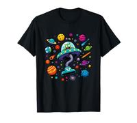 Interestelar OVNI Planeta Vacío Escena Alienígena Loco Camiseta