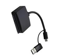 Interfaces USB a USB C a SATA convertidores para discos duros de 2.5 pulgadas, carcasa de unidad externa, copia de seguridad de datos, lector de unidad externa de múltiples sistemas operativos