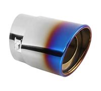 Interfaz 63mm Salida Única Punta Escape Universal Para Coche Silenciador Automático Acero Inoxidable Tubo Garganta Trasera 1,5 L-2,2 L Silbato Coche Escape Tubo Silenciador(See the Figure E)