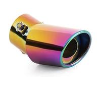 Interfaz 63mm Salida Única Punta Escape Universal Para Coche Silenciador Automático Acero Inoxidable Tubo Garganta Trasera 1,5 L-2,2 L Silbato Coche Escape Tubo Silenciador(See the Figure D)