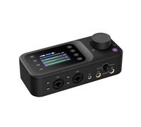Interfaz de audio AMIX40U con preamplificador pro/10 canales/Dual XLR o puerto de audio de 6,35 mm/48 V Phantom Power/Bluetooth/pantalla LCD, mezclador de audio para guitarristas/productores en PC/Mac