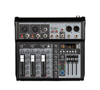 Interfaz De Audio De 4/7 Canales, Mezclador De DJ, Placa De Sonido, Efecto De 99 Bits, Efectos De Mezclador De Audio USB + 48V Phantom Bluetooth For Karaoke(4 Channel)