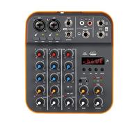 Interfaz De Audio De 4 Canales For DJ, Consola Mezcladora Con Bluetooth, Tarjeta De Sonido USB De 48 V For PC, Grabación, Micrófono Y Transmisión En Vivo