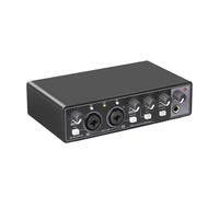 Interfaz De Audio Tarjeta De Sonido Convertidor AD De 24 Bits/192 KHz Tarjeta De Sonido Guitarra Eléctrica Grabación En Vivo