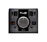 Interfaz de Audio USB Fluid Audio Sri-2 (2 Canales, 24 bits/192 kHz, Calidad de Estudio, Amplificador de Auriculares Integrado, Tomas XLR/TRS Combo, para grabación en Estudio doméstico), Negro