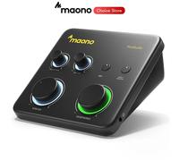 Interfaz de Audio USB MAONO PS22 Lite para PC, Entrada XLR, Equipo Portátil de Grabación y Transmisión, Tarjeta de Sonido para Música, Guitarra, DAW PS22 LITE