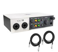 Interfaz de audio USB Universal Audio Volt 2 - Paquete con 2 cables XLR