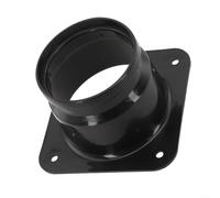 Interfaz de brida cuadrada a redonda de plástico PP para tuberías de ventilación que ofrecen una conexión segura y optimización del flujo de aire (75 mm)