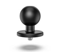Interfaz de cabezal de bola para cámara deportiva compatible con Gopro Hero 9/10/11, etc. Cámaras deportivas, perno roscado de 1/4", adaptador de cabezal de bola de 1 pulgada para brazo de doble