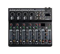 Interfaz de mezclador de audio de efecto digital Audio Fk6 Bluetooth Dj Controlador de consola de mezcla Estudio de grabación