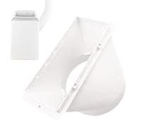 Interfaz del adaptador de manguera - Tubo de escape Boquilla cuadrada Interfaz de canal de escape para mangueras de escape de 5" de diámetro, accesorios de aire acondicionado Acoplamiento de manguera