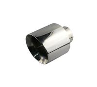 Interfaz Extremo Escape Automóvil Boquilla Tubo Escape Universal Acero Inoxidable 63 Mm 76 Mm Salida Ovalada Inclinada 127 Mm Tubo Extremo Garganta Cola(A 76mm without logo)