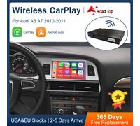 Road Top inalámbrico Android Auto para Audi Car A6 C6 3G MMI 2010-2011 interfaz Carplay Mirror Link Air Play
