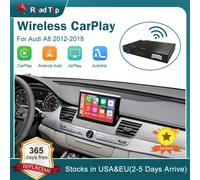 Road Top inalámbrico Android Auto para Audi Car A8 2012-2018 interfaz Carplay Mirror Link Air Play
