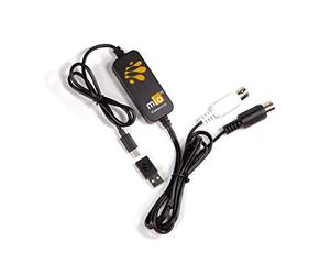 Interfaz MIDI mioXC de iConnectivity (fusión USB Tipo-C y USB Tipo-A, interfaz MIDI de 16 canales, compatible con Mac, PC, iOS y Android, procesador ARM Cortex de 32 bits, baja latencia).