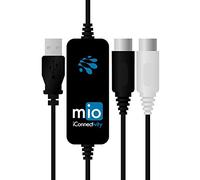 Interfaz Mio MIDI a USB (1 entrada 1 salida, robusta y duradera, longitud: 1,5 m, fiable con grandes flujos de datos, 16 canales de E/S MIDI, compatible con Mac y PC, compatible con USB-MIDI)
