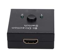 Interfaz Multimedia HD 2 en 1 Caja de Salida, Estructura Metálica Plug And Play Divisor de Interfaz Multimedia HD de Alta Resolución con LED para PC para PS4