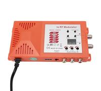 Interfaz Multimedia HD a Modulador RF, Convertidor Coaxial 1080P AV a RF Compatible con Salida de Formato PAL NTSC, Convertidor de Audio y Vídeo TV para el Hogar (EU)