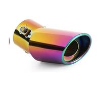 Interfaz Punta Tubo Escape Coche Salida Única 63mm Universal Silenciador Automático Para 1,5 L-2,2 L Silbato Coche Escape Tubo Silenciador(C)