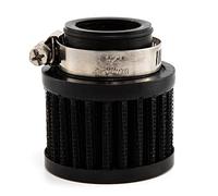 Interfaz Universal filtros de aceite de aire para motocicleta, filtro de entrada de aire frío de 25mm para coche, ventilación Turbo, respiradero del cárter (Negro 25mm)