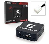 Interfaz USB MP3 FLAC - Auxiliar para el Coche Toyota,Lexus | Cargador | Toma de Corriente | Estuche de empotrar Invisible | Accesorio para la Radio del Coche | Toma de Adaptador de Llave USB