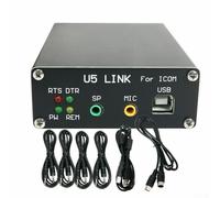 Interfaz USB para conector de radio ICOM con alimentación DIN8-DIN8, conector USB a DIN8 con alimentación, chip FT-232RL, baudios 115200, control PTT, control CIV remoto para IC-706 718 7200 756PRO