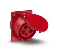 Interflex PCE - Base Empotrar Inclinada 32A 5 Polos IP44 6h Rojo