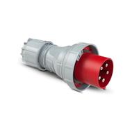 Interflex pce - Clavija estanca 125a 3 polos+neutro 400v 6 hora rojo