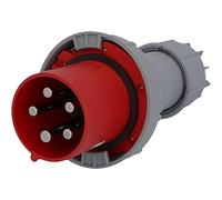 Interflex pce - Clavija estanca 125a 3 polos+neutro 400v 6 hora rojo
