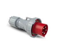 Interflex pce - Clavija estanca 63a 3 polos+neutro 400v 6 hora rojo