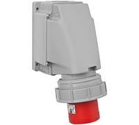 Interflex PCE Clavija Mural Estanca 63A 3P+N+T 400V 6h IP67 Rojo