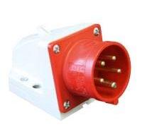 Interflex pce - Clavija mural protección 16a 3 polos 400v 6 hora/s rojo