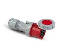 Interflex PCE - Prolongador Power Twist 63A 400V, 3P+N+T, IP67 en Rojo
