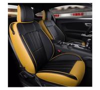 Interior Accesorios Fundas De Asiento Personalizadas Juego Completo Duradero Para Ford Para Mustang 2015 2016 2017 2018 2019 2020 2021 2022 Fundas Protección cojín(Black yellow)