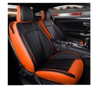 Interior Accesorios Fundas De Asiento Personalizadas Juego Completo Duradero Para Ford Para Mustang 2015 2016 2017 2018 2019 2020 2021 2022 Fundas Protección cojín(Black orange2)