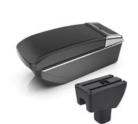 Interior Accesorios Interiores Reposabrazos Coche Para Agya Para Wigo Guantera De Doble Capa Portavasos Y Consola Central Accesorios(B straight red line)