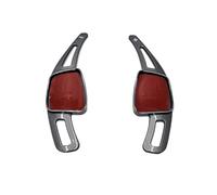 Interior Accesorios Para A3 Para A4 Para A5 S3 S4 S5 Para Q2 Para Q3 2 Unids/lote Volante Deportivo Coche Paletas Cambio Marchas ABS Carbono Decoración Consola Central(Grey)