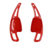 Interior Accesorios Para A3 Para A4 Para A5 S3 S4 S5 Para Q2 Para Q3 2 Unids/lote Volante Deportivo Coche Paletas Cambio Marchas ABS Carbono Decoración Consola Central(Carbon Red)