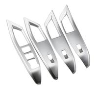 Interior Accesorios Para Ford Para Focus 4 MK4 2019-2023 Panel Elevación Ventana Coche Pegatina Cubierta Embellecedora ABS Mate Plateado 4 Unids/set Piezas Decoración Consola Central(Matte sliver)