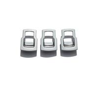 Interior Accesorios Para Land Para Rover Para Discovery 4 10-16 Para Range Para Rover Para Sport 10-13 ABS Carbono Elevalunas Coche Interruptor Panel Decoración Consola Central(Style C-Silver)
