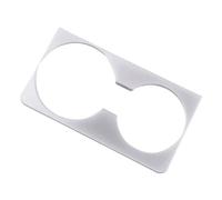 Interior Accesorios Para Land Para Rover Para Range Para Rover Para Evoque L551 2020 LHD ABS Panel Posavasos Central Decoración Pegatina Embellecedora Decoración Consola Central(Silver)