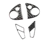 Interior Accesorios Para Nissan Para JUKE Para Para ESQ 2011-2019 Fibra Carbono Suave Control Central Cambio Marchas Marco Salida Aire Panel Adhesivo Decoración Consola Central(7)