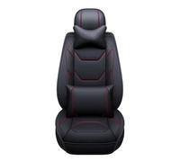 Interior Accesorios Para Para A4 B8 B6 B7 Para A3 8P A5 Sportback Para Q2 Q3 Para A7 Q7 4L 100 C4 A6 4F Fundas De Cuero Para Asientos Fundas Protección cojín(Negro rojo,edición de lujo)