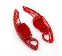 Interior Accesorios Para Skoda Para Octavia Para A7 MK3 5E RS Para VRS Para Superb B8 Para Scala Volante Coche Paleta Cambio Extender Palanca Cambios Decoración Consola Central(Red carbon pattern)