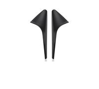 Interior Accesorios Para Tesla Para Modelo 3Y Para Highland Para Juniper Cámara Lateral Cubierta Protección Fibra Carbono Tablero Hoja Pegatina Decoración Consola Central(Matte black)