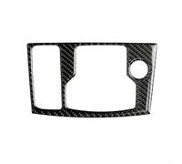 Interior automotriz Multimedia Botón Cubierta Trim en Fibra de Carbono Patrón para Mazda 3 Axela 2017 2018 Funcional Trim Piece