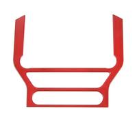 Interior Automóvil Compartimento Central Para Coche Decoración Navegación GPS Pegatinas Cubierta Marco Panel Para Ford Para Mustang 2015-2020 2021 2022(Rojo)