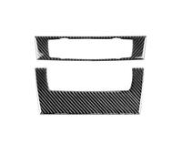 IENQBVL Interior Automóvil Embellecedor De Panel Consola CD Aire Acondicionado Interior De Fibra Carbono Real para B&MW E90 E92 E93 Serie 3 2005-2012 Molduras Interiores Coche(No Hole)