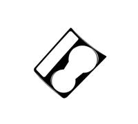 interior automóvil Para A4 B8 2009-2016 Piano Negro Interior Coche Panel Cambio Marchas Central Soporte Para Vasos Moldura Cubierta Marco Calcomanías para tablero